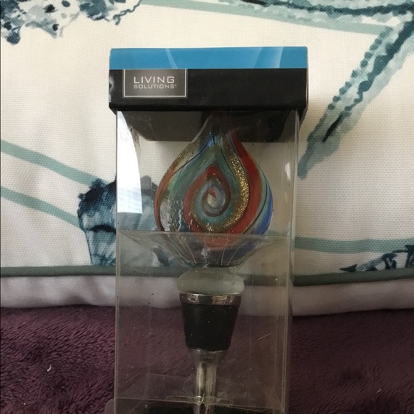 NWT Glass Wine Stopper. - Picture 3 of 8